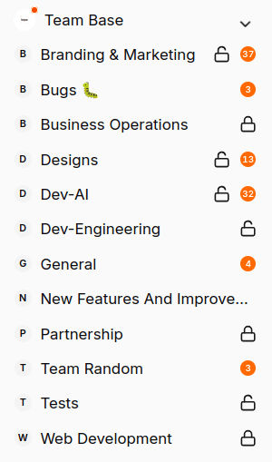 Base web app showing open join spaces in a community